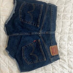 Levi's Dark Blue 501 Shorts